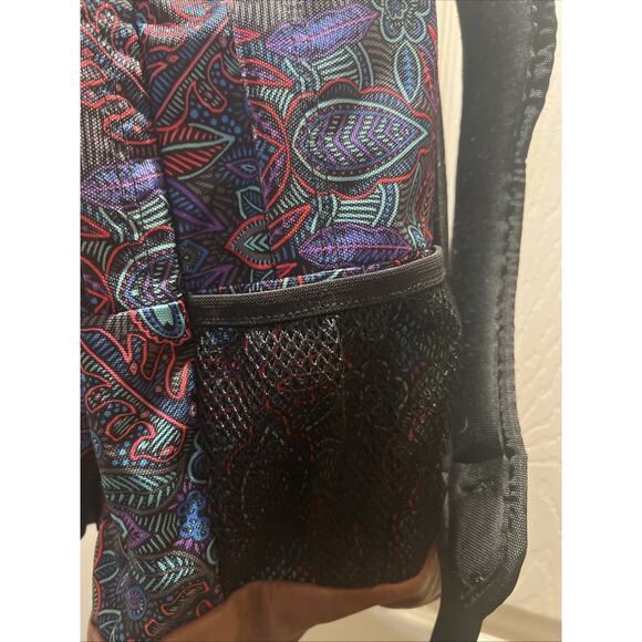 Super Cool Peacock Trans By Jansport BIG Student 15” Laptop Sleeve Backpack - Picture 4 of 10